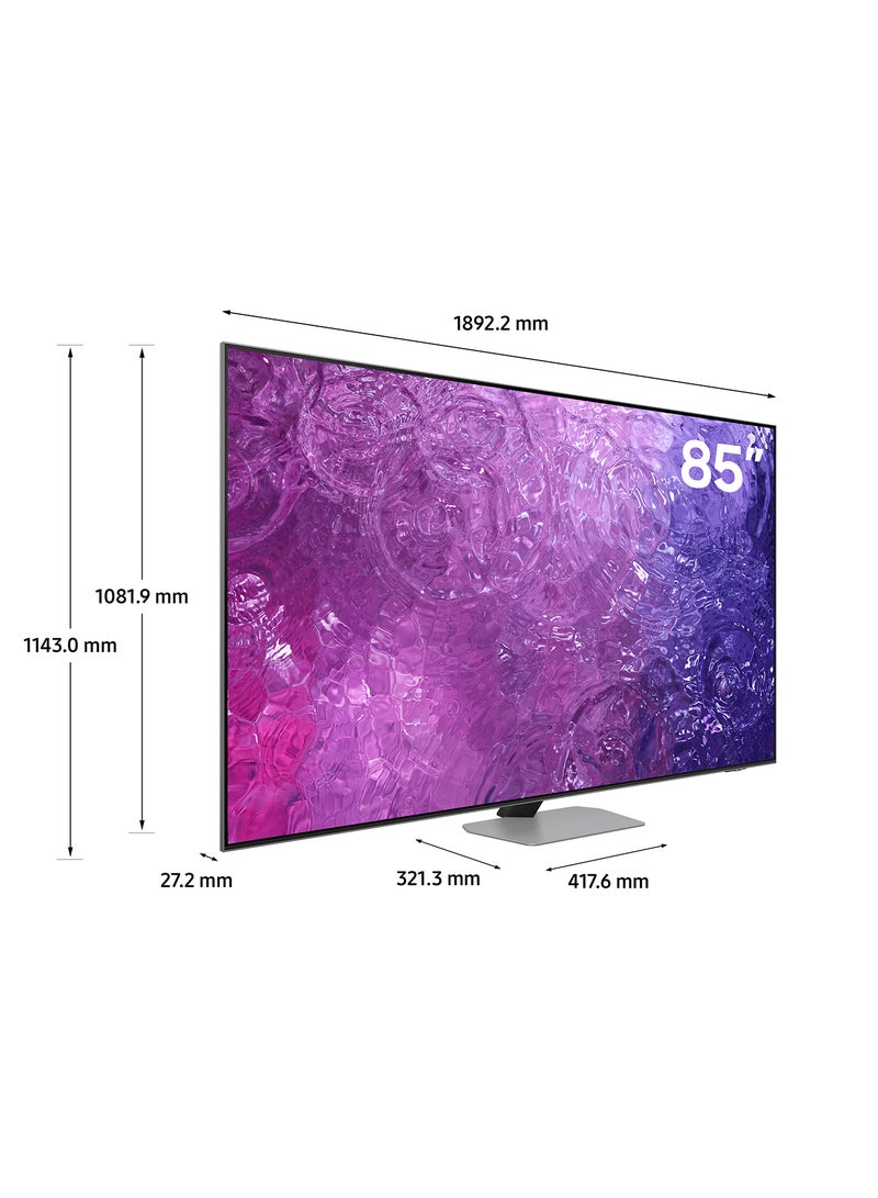 Samsung - 85 Inch Neo QLED 4K Smart TV 2023 QA85QN90CAUXZN Carbon Silver - Image 1