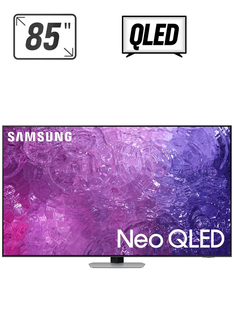 Samsung - 85 Inch Neo QLED 4K Smart TV 2023 QA85QN90CAUXZN Carbon Silver - Image 1