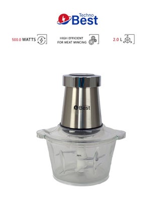 Chopper 2 L 500 W BGC-001 Stainless Steel - pnsku/N53398792A/45/_/1716292128/d0ee1565-f857-4b0f-bed6-4b305a1fcc78