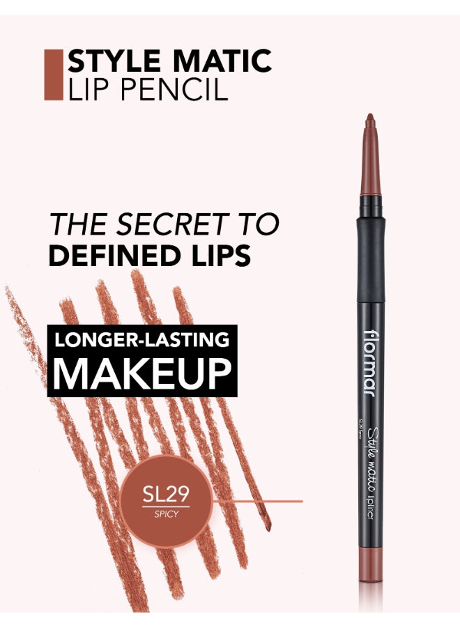 flormar Style Matic Lipliner - Sl29 Spicy - Image 5