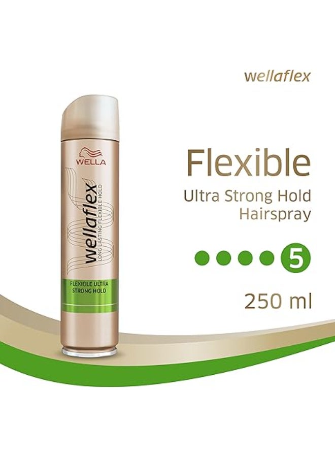 WELLA Flexible Ultra Strong Hold Hairspray 250ml  - Image 2