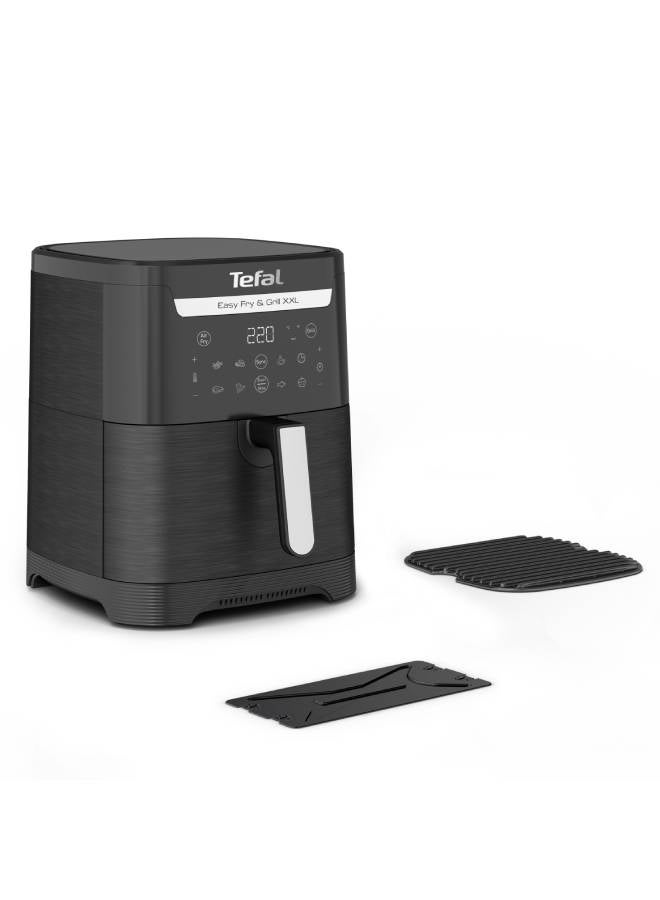 تيفال مقلاة هوائية تيفال إيزي فراى اند جريل XXL، سعة 6.5 لتر، 8 برامج، ديجيتال، 6.5 L 1800 W EY8018EG أسود - Image 2