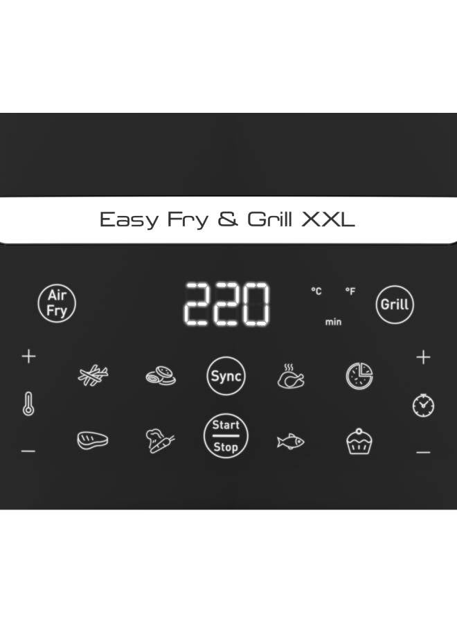 تيفال مقلاة هوائية تيفال إيزي فراى اند جريل XXL، سعة 6.5 لتر، 8 برامج، ديجيتال، 6.5 L 1800 W EY8018EG أسود - Image 5
