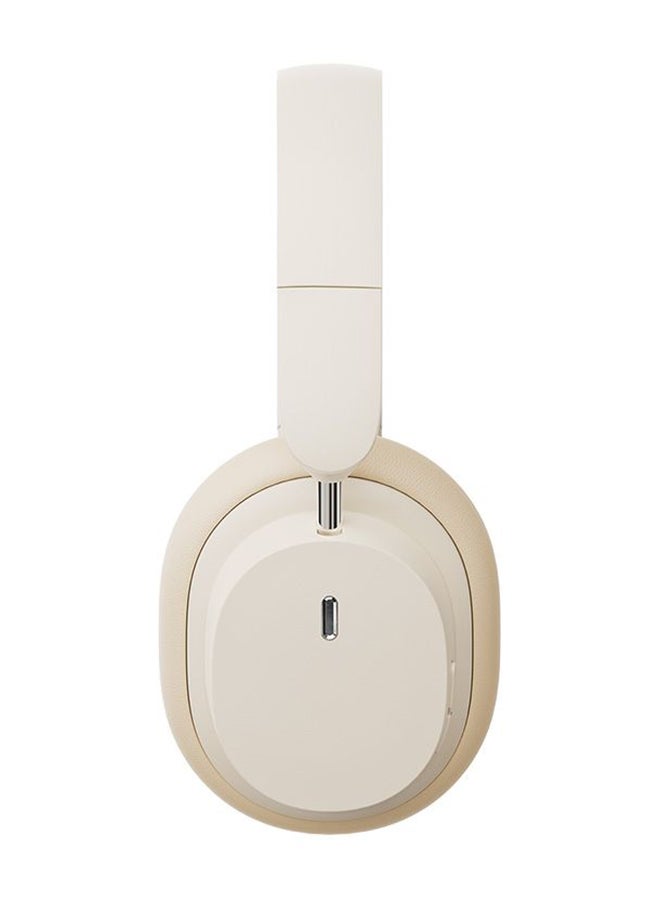 Baseus - Bowie D05 Wireless Bluetooth Foldable HiFi Stereo Music Headphone Beige Creamy White - Image 1