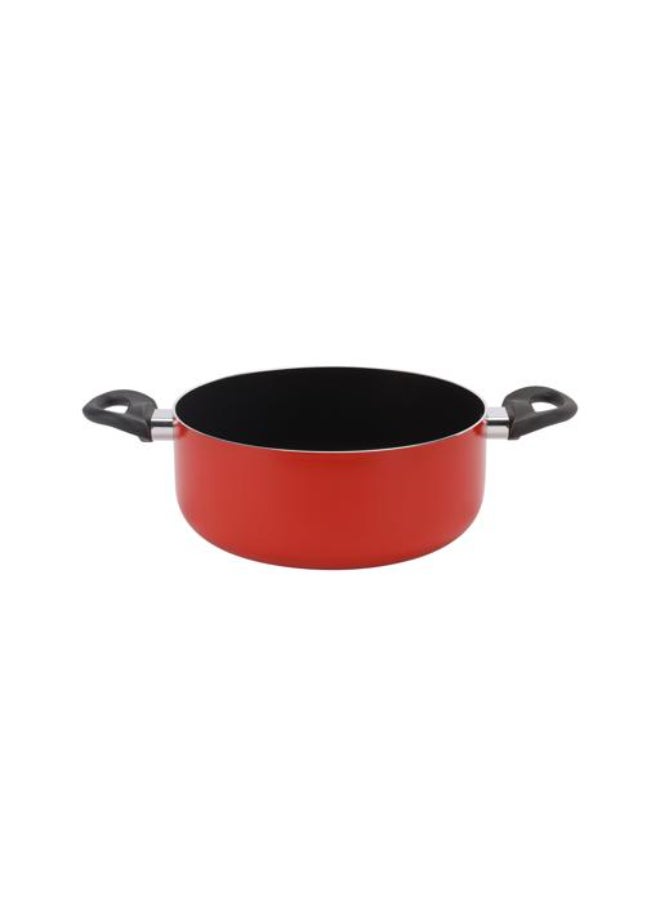 Royalford Royalford 9-Piece Non-Stick Cookware Set- RF11642| Aluminum Body With 3-Layer Construction, CD Bottom, Bakelite Handles And Glass Lid| Includes Casserole, Saucepan, Fry Pan, Bamboo Kitchen Tools| PTFE-Free And PFOA-Free| Assorted Colours 54.5x20x33cm  - Image 3