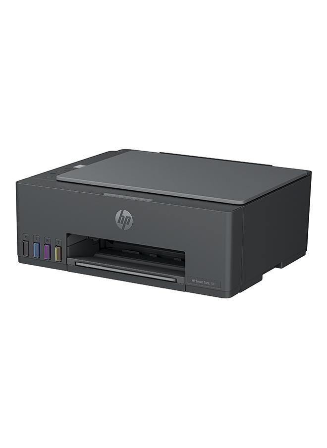 HP طابعة سمارت تانك 581 لاسلكية، طباعة، مسح ضوئي، نسخ، طابعة الكل في واحد، طباعة ما يصل إلى 6000 صفحة سوداء أو 6000 صفحة ملونة - [4A8D4A] رمادي - Image 3