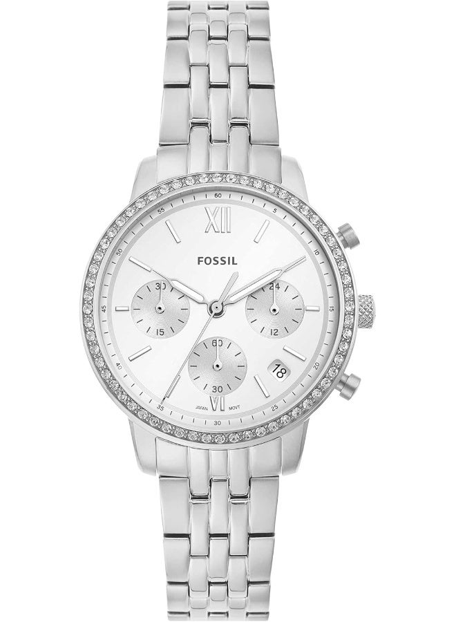 فوسيل ساعة يد تناظرية دائرية الشكل من الستانلس ستيل ES5217 مقاس 36 ملم - Image 2