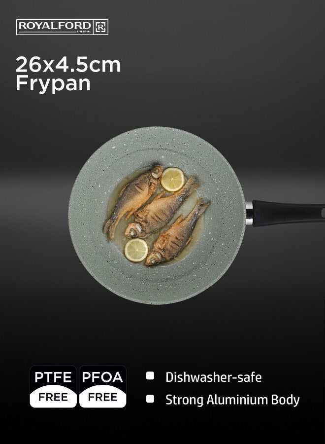 رويال فورد طقم أواني طهي و قدور جرانيت 9 قطع مع غطاء زجاجي مقوى رويال فور أخضر 68.5x39x21سم - Image 4