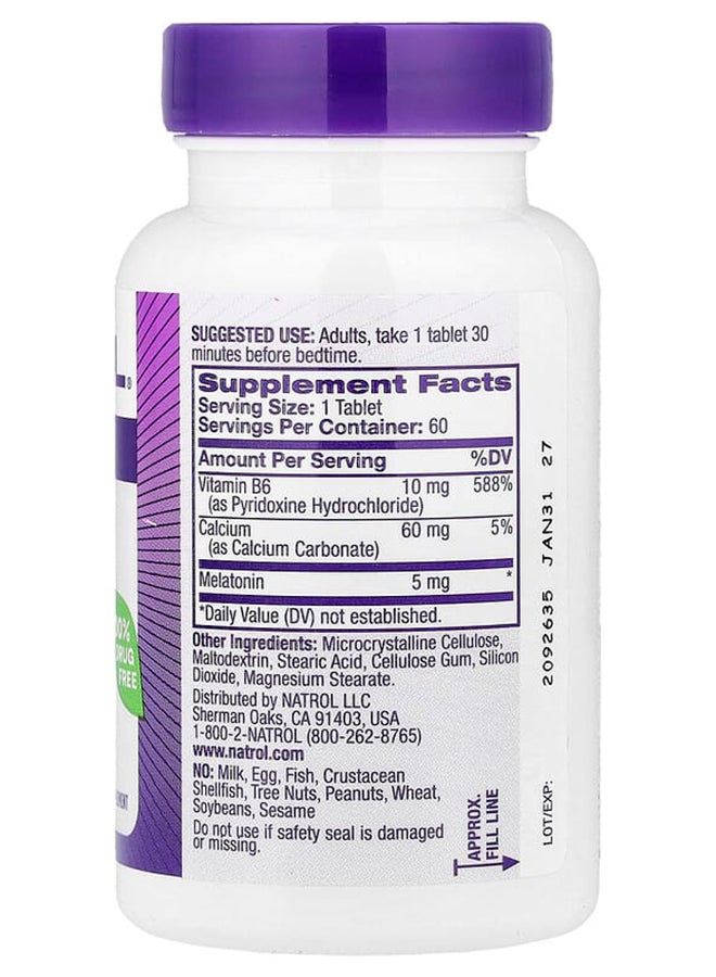Natrol Melatonin 5Mg 60 Tablets - Image 2