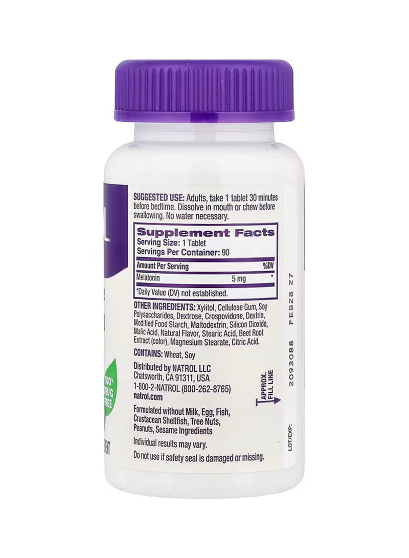 Natrol Melatonin 5Mg Fast Dissolve 90 Tablet - Image 2