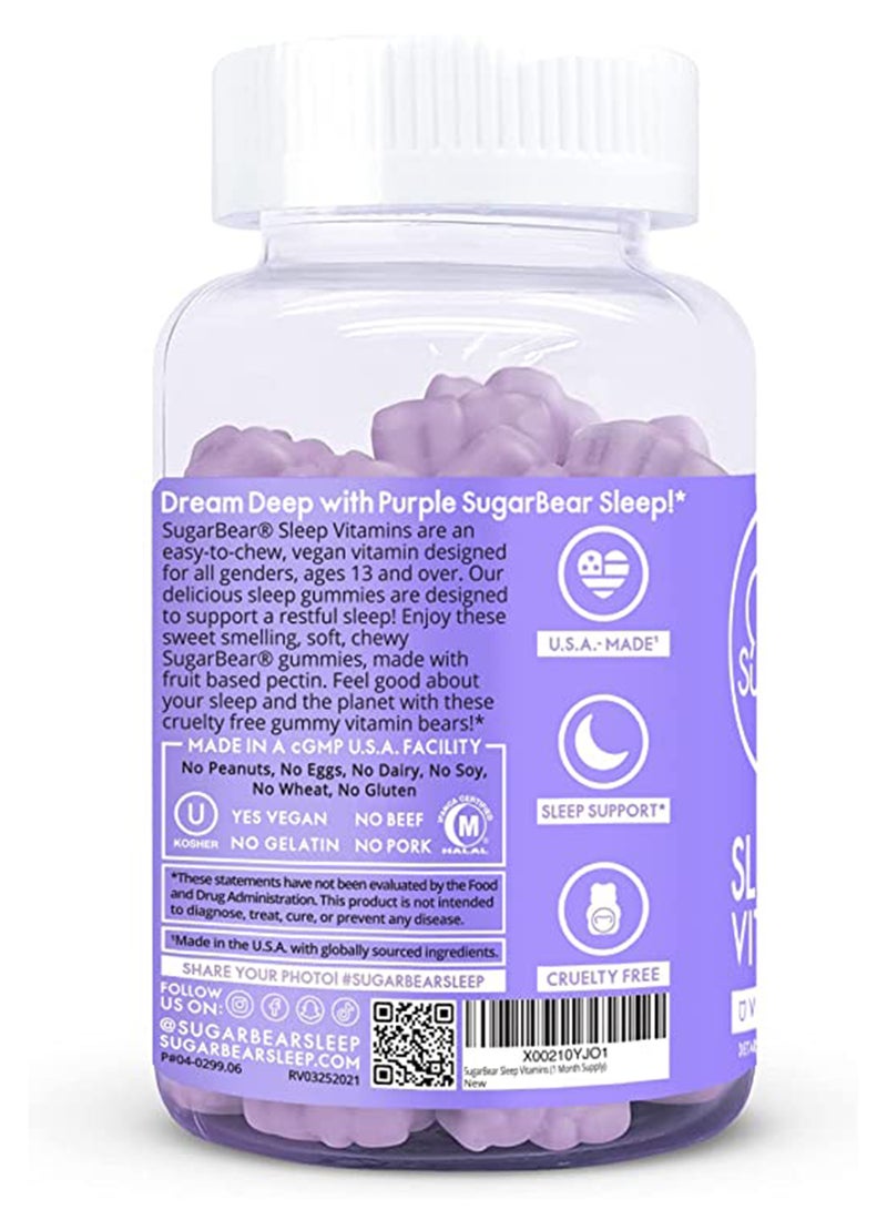 SugarBear Sleep Deep 5 Htp Vitamin 62 Vegetarian Gummies - Image 3