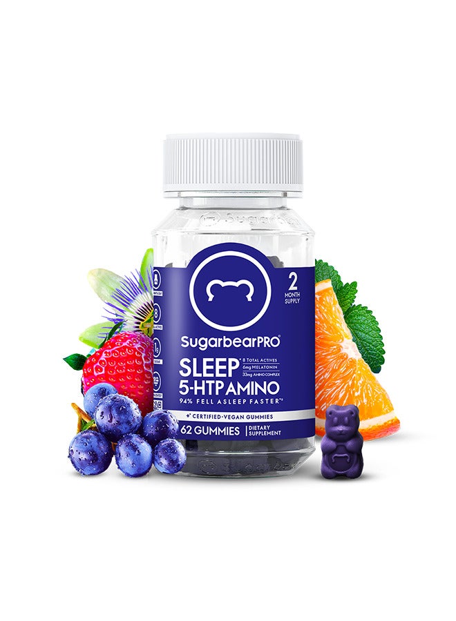 SugarBear Sleep Deep 5 Htp Vitamin 62 Vegetarian Gummies - Image 1