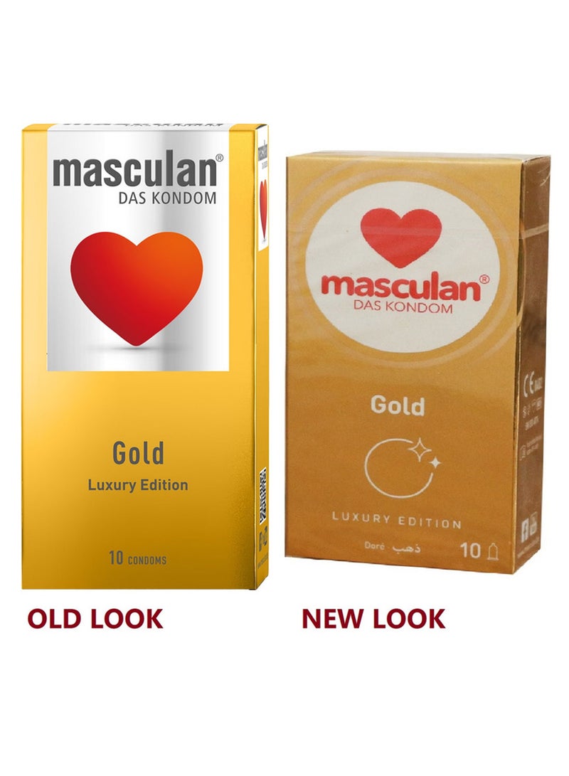 ماسكولان عازل طبى ذهبى 10 قطع - Image 1