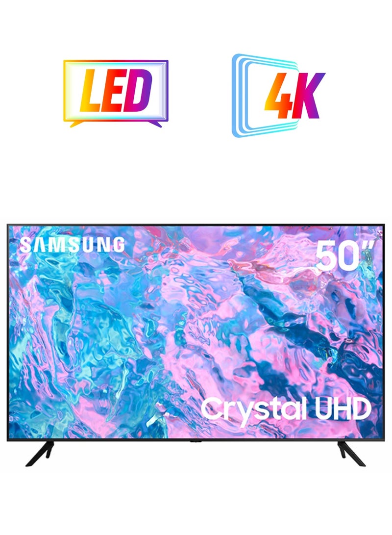 Samsung 50Inch Crystal UHD 4K Smart TV 2023 UA50CU7000UXZN Black - Image 1