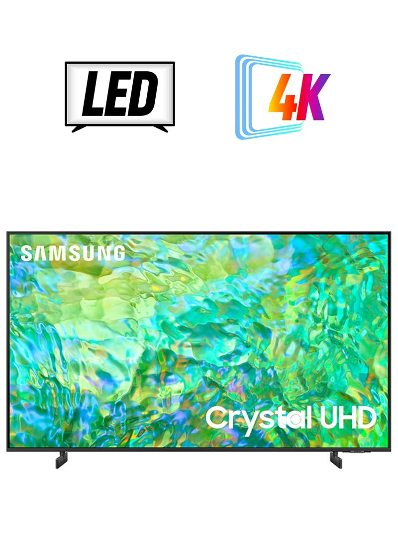 Samsung Smart TV, Crystal UHD 4K, CU8000, 50 Inch, 2023, Crystal Processor 4K, Airslim, Dynamic Crystal UA50CU8000UXZN Titan Gray  - Image 1