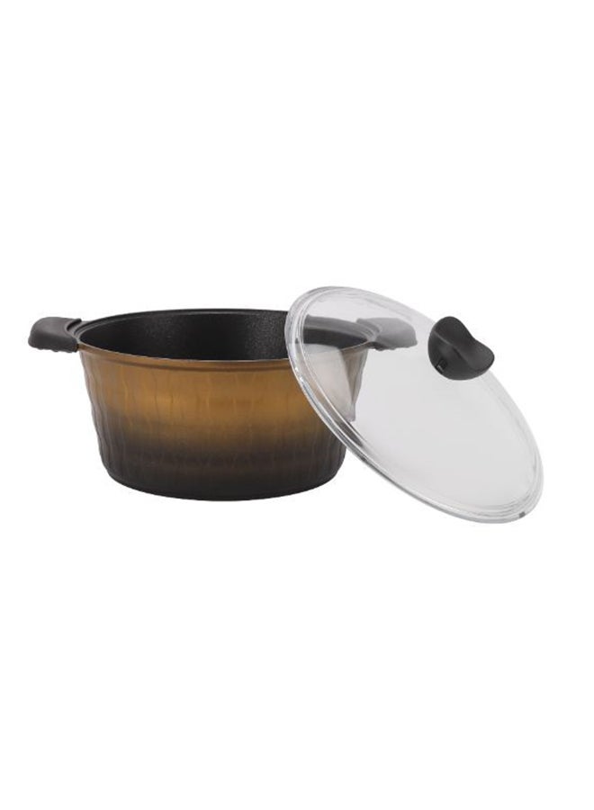 Royalford Royalford 7-Piece Die-Cast Cookware Set Gold  Die-Cast Aluminum Body with Extra Thick Base and Non-Stick Interior Gold 50x34x32cm  - Image 2