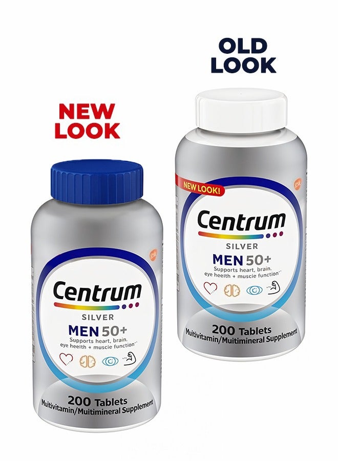 سنتروم فيتامينات ومعادن متعددة سيلفر مين 50 بلس 200 قرص