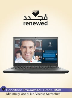 Renewed - T440 ThinkPad Laptop With 14.1 Inch Display,Intel Core i5-4th Gen/8GB DDR3L RAM/256GB SSD,Windows 10 Pro English Black