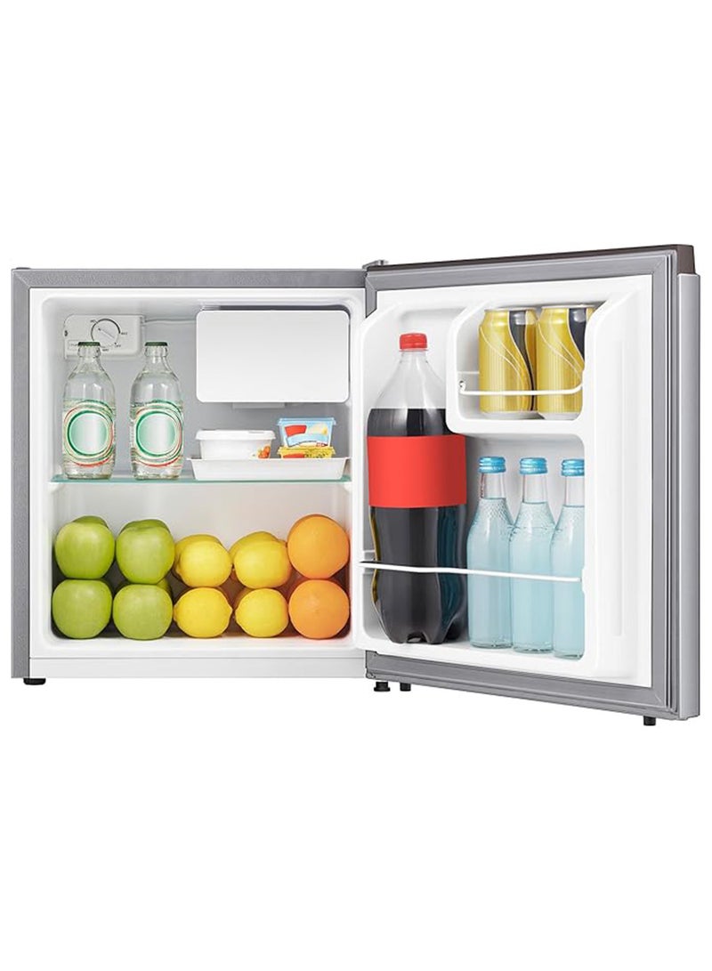 60l Gross and 45l Net Capacity Compact Single Door Refrigerator With Adjustable Thermostat Semi-auto Defrost Low Noise Silver RR60D4ASU Silver