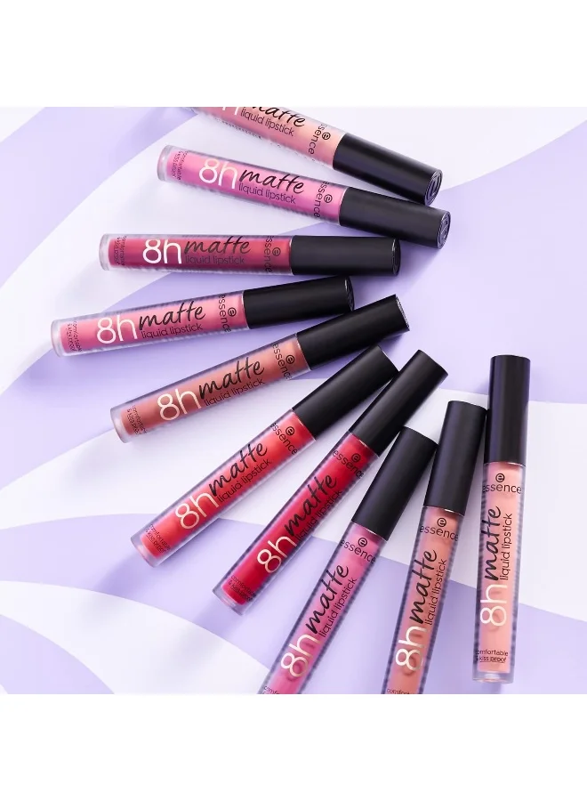 Essence Silky Hazelnut 8H Matte Liquid Lipstick | 02 Brown Silky Hazelnut | Long Lasting 8H Wear | Quick Drying & Smudge Proof | Waterproof & Kiss Proof | Vegan & Lightweight Formula | 2.5 ml Silky Hazelnut for Women | Best Price UAE