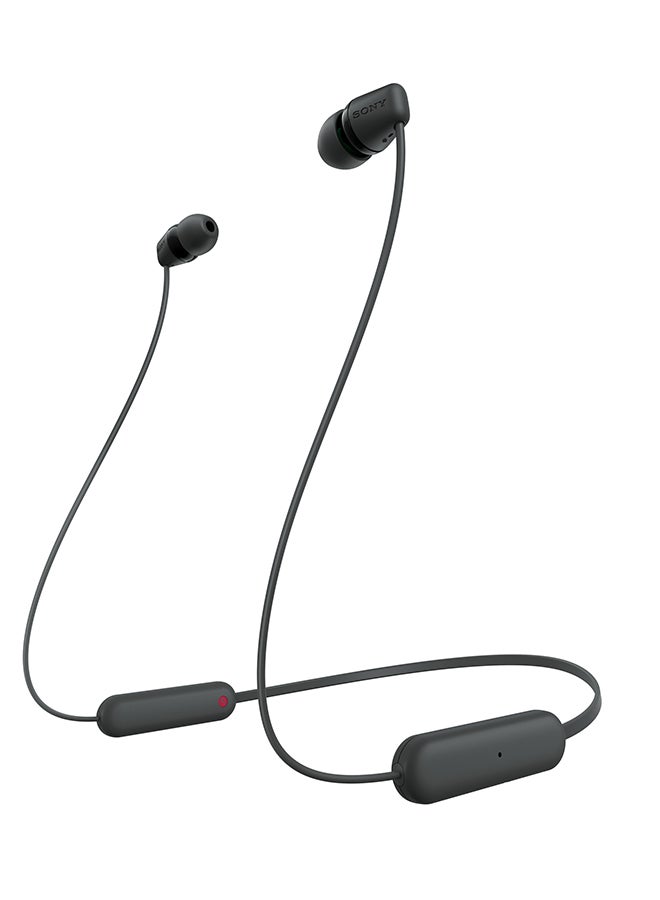 Sony - WI-C100  In Ear Wireless Bluetooth Headphones With Mic Black - Image 1