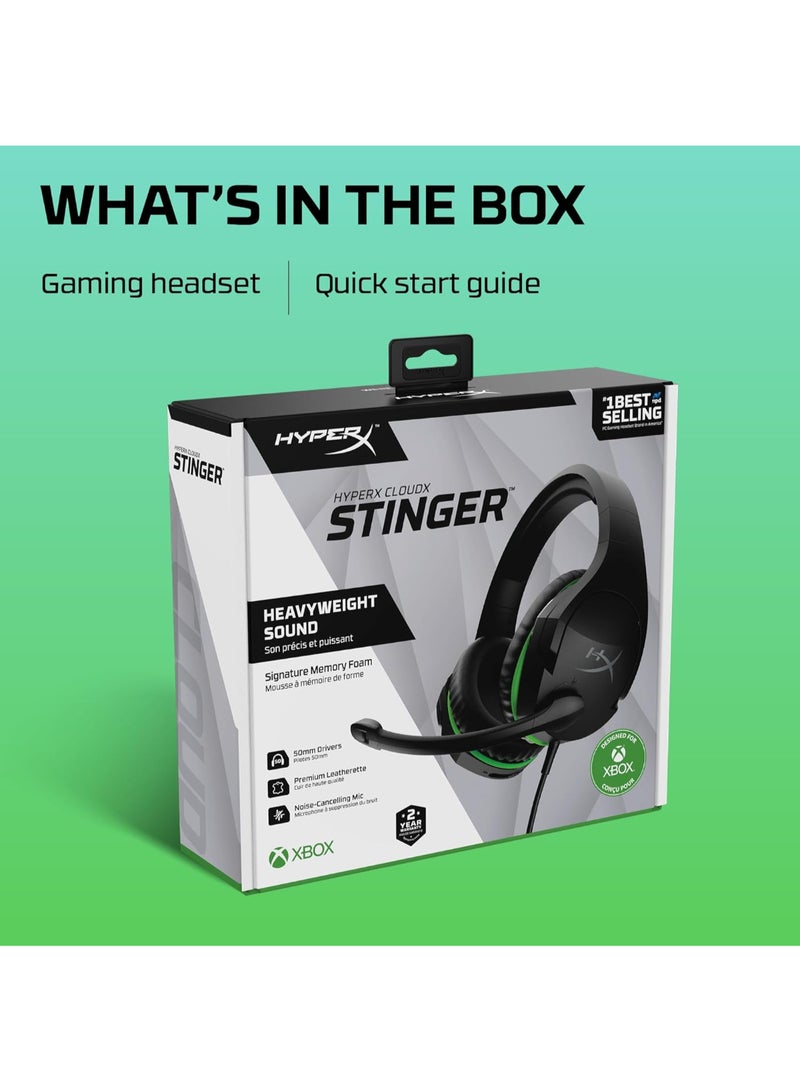 HYPERX - Cloudx Stinger Core Gaming Headset For Xbox - Image 1
