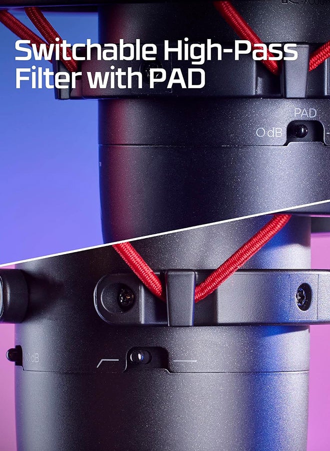هايبركس - ميكروفون الألعاب هايبركس بروكاست XLR RGB USB بمكثف - Image 1