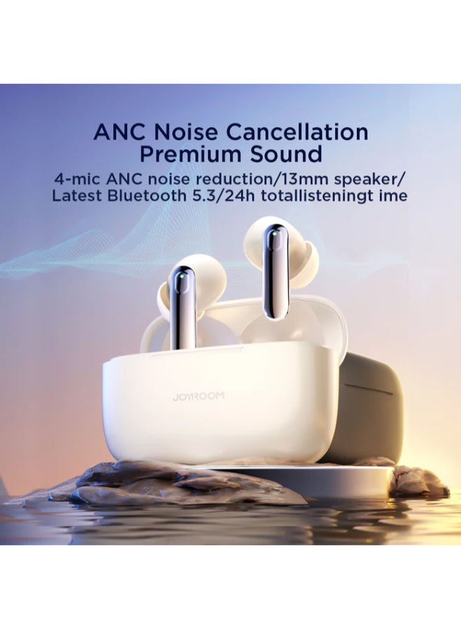 جوي روم سماعات أذن JR-BC1 لاسلكية حقيقية داخل الأذن لإلغاء الضوضاء النشط أبيض - Image 2