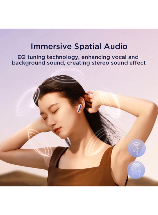 جوي روم سماعات أذن JR-BC1 لاسلكية حقيقية داخل الأذن لإلغاء الضوضاء النشط أبيض - Image 3