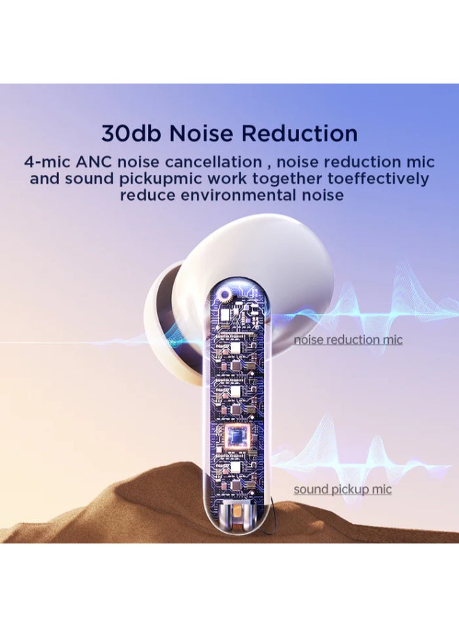 جوي روم سماعات أذن JR-BC1 لاسلكية حقيقية داخل الأذن لإلغاء الضوضاء النشط أبيض - Image 4