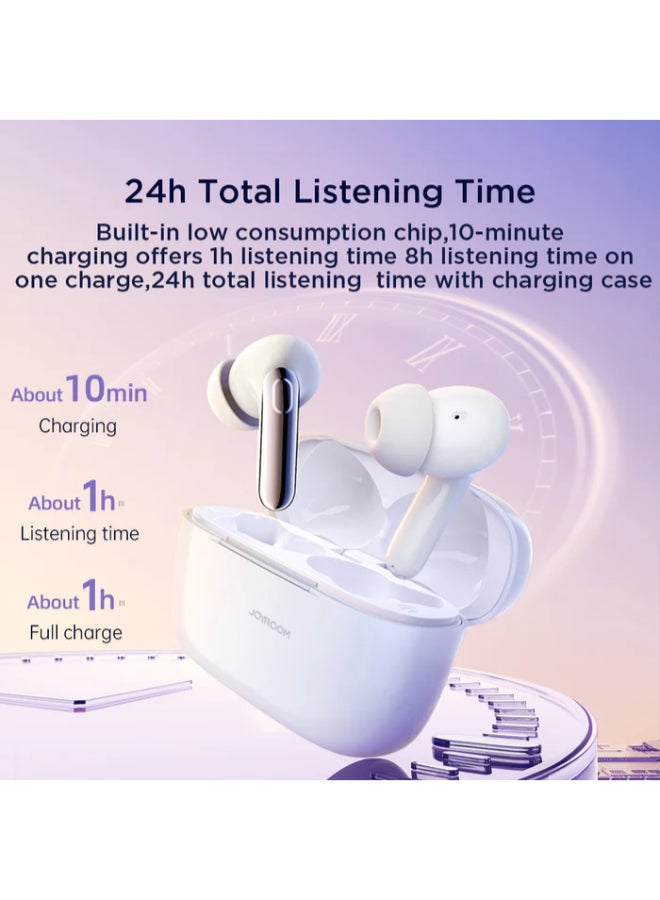 جوي روم سماعات أذن JR-BC1 لاسلكية حقيقية داخل الأذن لإلغاء الضوضاء النشط أبيض - Image 5