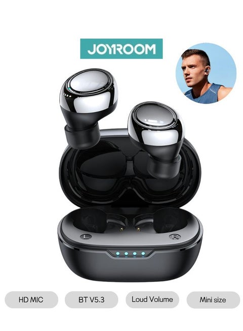 Bluetooth TWS In-Ear Earphones With Replacement Eartip Sleeve Black