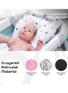 Moon Anti Slip Baby Bath Pad With Cushion And Buckle Suspension  - Image 3