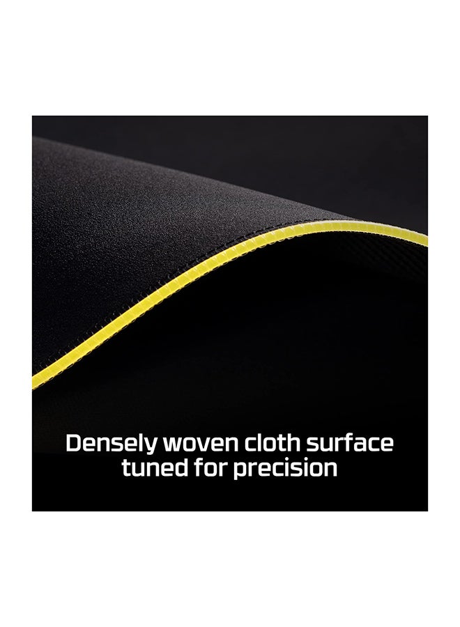 HYPERX - Pulsefire Mat RGB Gaming Mouse Pad, 2 RGB Lighting Zones, 3 Profiles Onboard Memory, Cloth Rubber Material, Anti-Slip Rubber Base, Seamless, Anti-Fray Stitching, XL, Black | 4S7T2AA - Image 1