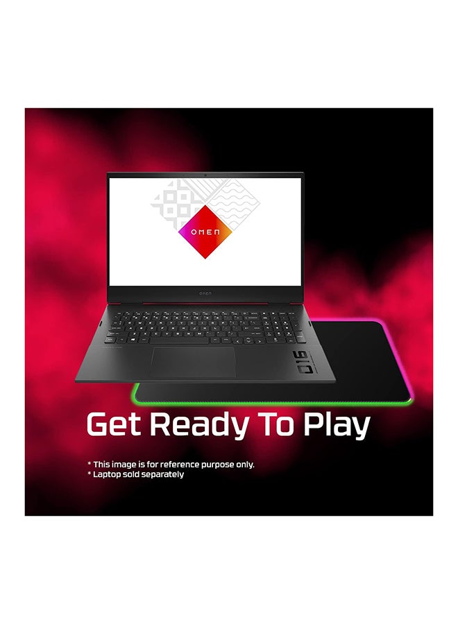 HYPERX - Pulsefire Mat RGB Gaming Mouse Pad, 2 RGB Lighting Zones, 3 Profiles Onboard Memory, Cloth Rubber Material, Anti-Slip Rubber Base, Seamless, Anti-Fray Stitching, XL, Black | 4S7T2AA - Image 1