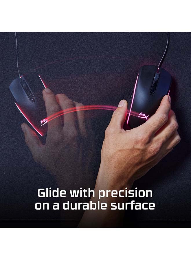 HYPERX Pulsefire Mat Gaming Mouse Pad, Rollable Cloth Surface, Onboard Memory for 3 Profiles, Touch Sensor Profile Switching, Anti-Slip Rubber Base, Large, Black | 4Z7X4AA - Image 3