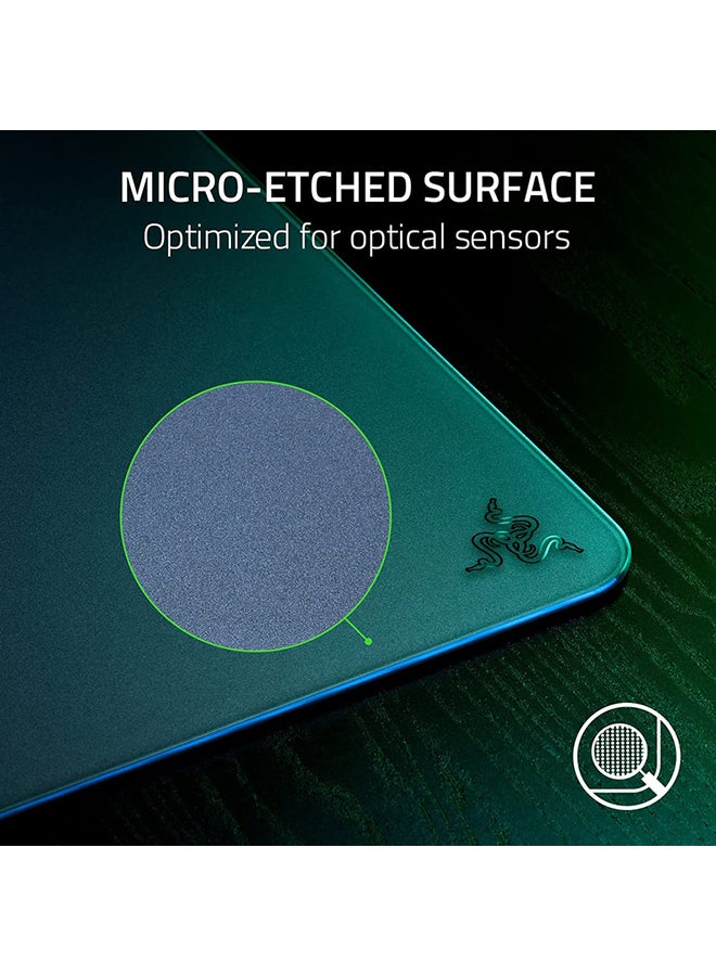 RAZER Razer Atlas Tempered Glass Gaming Mouse Mat, Ultra-Smooth Micro-Etched Surface, Dirt and Scratch-Resistant, Anti-Slip Base, Quiet Mouse Movements - Black  - Image 4