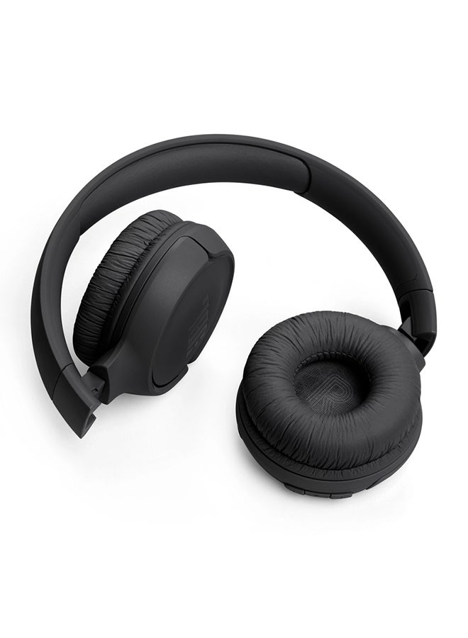 JBL Tune 520Bt Wireless On Ear Headphones Pure Bass Sound 57H Battery Hands Free Call Plus Voice Aware Multi Point Connection Lightweight And Foldable Black - Image 5