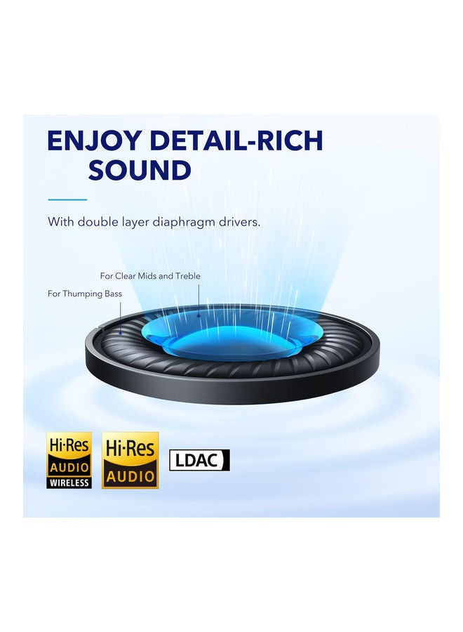 Soundcore by Anker Space Q45 Adaptive Active Noise Cancelling Headphones, Reduce Noise by Up to 98%, 50H Playtime, App Control, LDAC Hi-Res Wireless Audio, Comfortable Fit, Clear Calls, Bluetooth 5.3 Black - Image 5