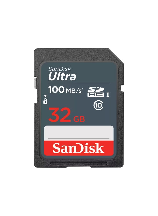 Sandisk Camera Memory Ultra SDHC UHS-I Card Speed UP To 100mbps 32 GB  - Image 1