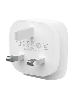 belkin Compact 20W USB Type C Power Delivery Wall Charger   Certified USB C PD 3.1 PPS Fast ChargIng Plug For iPhone 15 14 Samsung Galaxy S23 S22 iPad Pixel And More White  - Image 3
