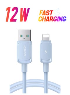 Multi Color Series 2.4A USB To Lightning Fast Charging Data Cable For iPhone Blue