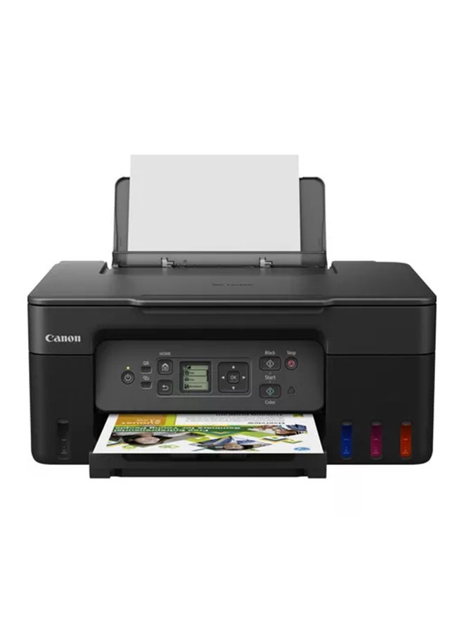 Canon G3470 Wireless Colour 3-in-1 Refillable MegaTank Printer, Black, A4 print, copy, scan, high-yields of ink of up to 6,000 black pages or 7,700 color pages Black - Image 2