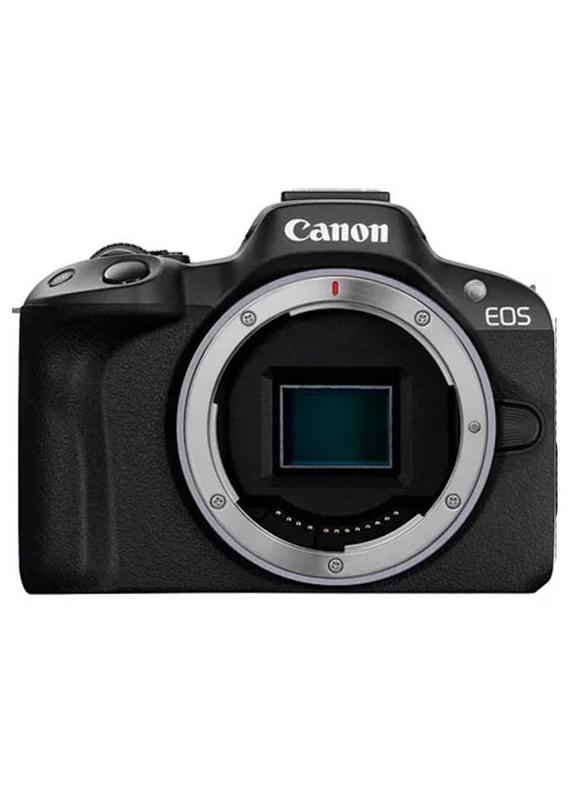 Canon EOS R50 Mirrorless Camera, Black + RF-S 18-45mm F4.5-6.3 IS STM Lens (Upgraded M50 Mark II Model) - Image 1