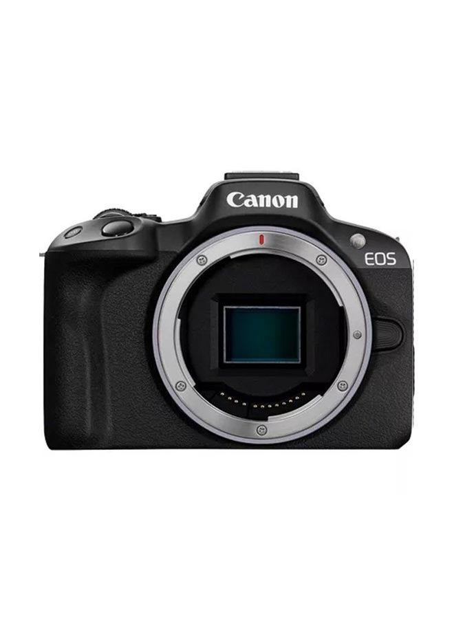 Canon EOS R50 Mirrorless Camera, Black + RF-S 18-45mm F4.5-6.3 IS STM Lens (Upgraded M50 Mark II Model) - Image 1