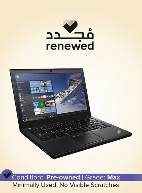 Renewed - Thinkpad X260 Ultralight Laptop With 13-inch Display,Intel Core i7-6th Gen/8GB RAM/256GB SSD/Windows 10 English Black