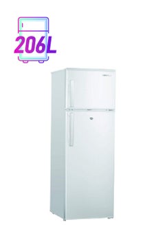 NIKAI 206 Liter, 7.3 Cubic Feet, Double Door Defrost Refrigerator, Spacious Vegetable Crisper, Anti-Scratch NRF240N23-W White  - Image 1