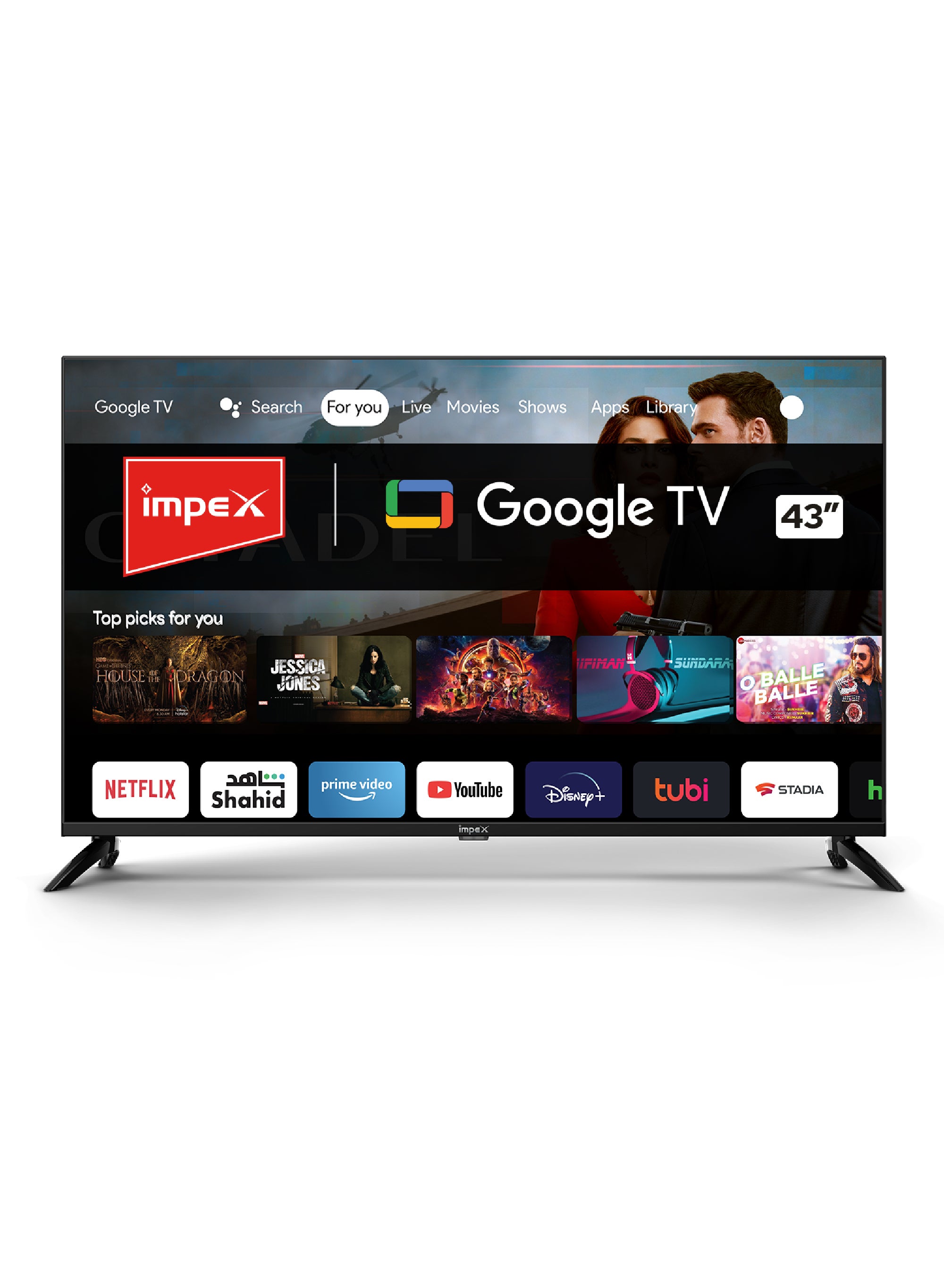 43 Inch Full HD Smart Google LED TV With Free Wall Mount, Super Slim Design, Dolby Audio, HDR 10, A+ Grade Panel, Support Bluetooth, Wi-Fi, HDMI ARC, USB, With Voice Remote EvoQ 43S3RLC2 Black 