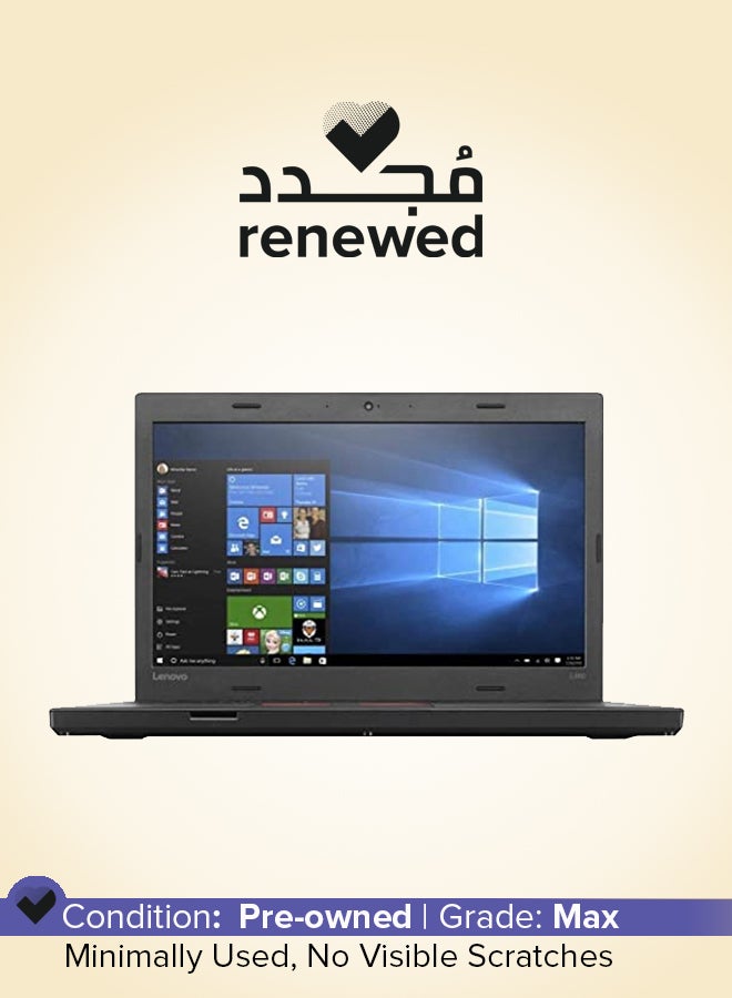 Lenovo Renewed - L460 ThinkPad Laptop With 14-Inch HD Display,Intel Core i3-6th Gen Processor/8GB DDR3L RAM/256GB SSD/Windows 10 Pro English Black  - Image 1