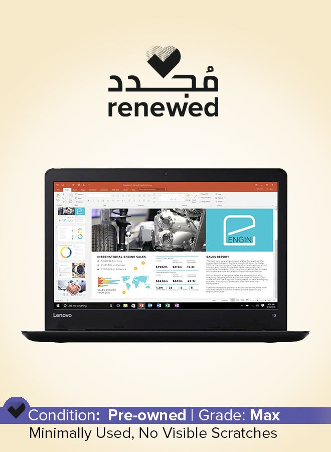 Lenovo - Renewed - ThinkPad 13 Laptop With 13.3-Inch HD Display,Intel Core i3/6th Gen Processor/8GB DDR4 RAM/256GB SSD/Windows 10 Pro English Black - Image 1